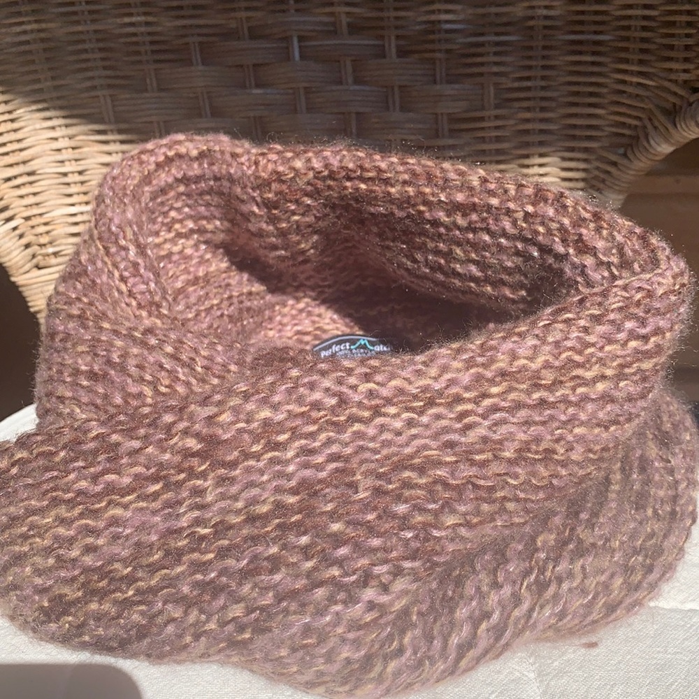 Infinity knit scarf